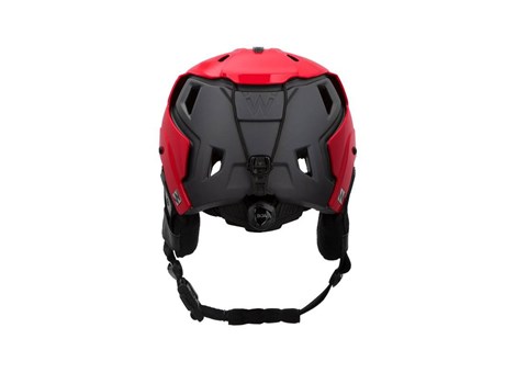 M-216 Ski Helmet Red/Gray Rear