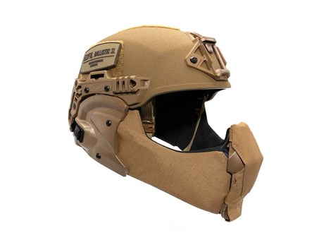 EXFIL Ballistic Mandible Installed Coyote Brown