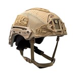 EXFIL Ballistic Helmet Cover for Rail 2.0 Coyote Brown Angle thumbnail