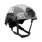 EXFIL® Ballistic Helmet Cover for Rail 2.0 | Wolf Gray | Angle thumbnail