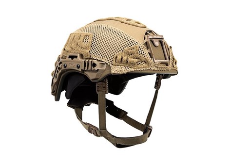 EXFIL® Ballistic / SL Rail 3.0 Helmet Cover | Coyote Brown | Angle