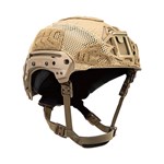 EXFIL® Carbon Rail 2.0 Helmet Cover | Coyote Brown | Angle thumbnail