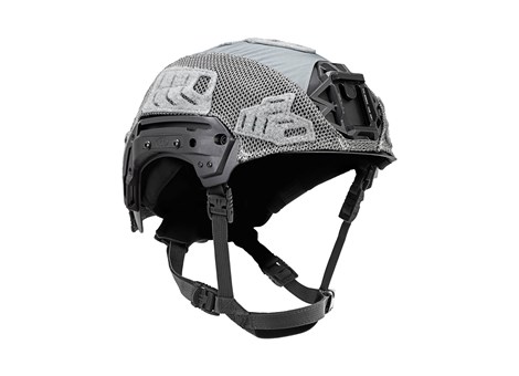 EXFIL Carbon Rail 2.0 Helmet Cover Wolf Gray Angle