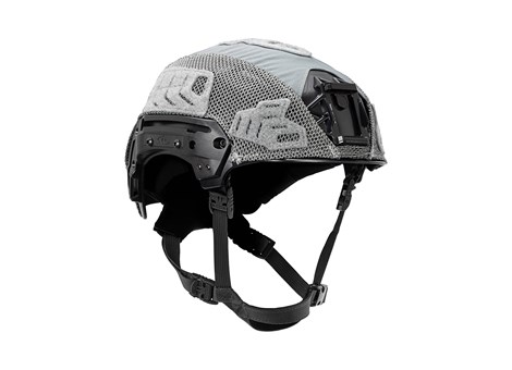 EXFIL® LTP Rail 2.0 Helmet Cover | Wolf Gray | Angle