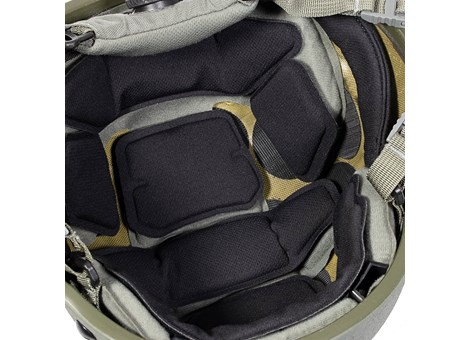 EPIC Air Combat Helmet Liner System Installed Closeup