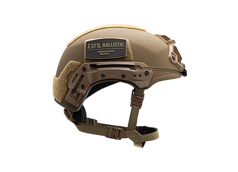 EXFIL® Ballistic Rail 2.0 | Coyote Brown | Side | Shock Cord Installed