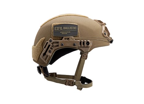 EXFIL® Ballistic Rail 3.0 | Coyote Brown | Side | Shock Cord Installed