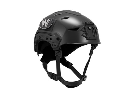 Black EXFIL LTP Rail 2.0 Helmet Right Angle