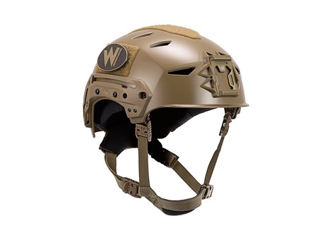 Coyote Brown EXFIL LTP Rail 2.0 Helmet Right Angle