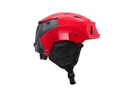 M-216 Ski Helmet Red/Gray Side