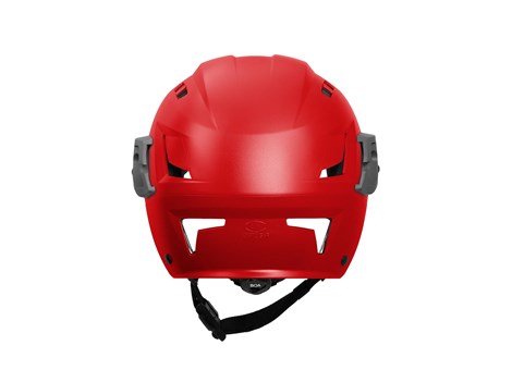 Red SAR Backcountry Helmet Rear