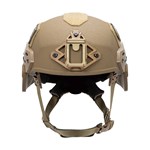 EXFIL® Ballistic Ear Covers | EXFIL® Ballistic with EXFIL® Rail 2.0 | Coyote Brown | Front thumbnail