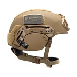 EXFIL® Ballistic Ear Covers | EXFIL® Ballistic with EXFIL® Rail 2.0 | Coyote Brown | Side thumbnail