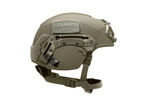EXFIL® Ballistic Ear Covers | EXFIL® Ballistic with EXFIL® Rail 2.0 | Ranger Green | Side