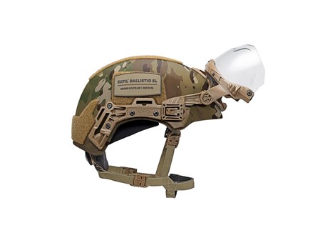 EXFIL Ballistic Visor MultiCam SL Side Stowed