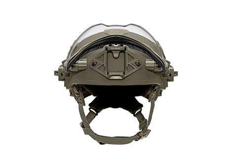 EXFIL Ballistic Visor Ranger Green SL Front Stowed