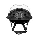 EXFIL Ballistic Visor on Black Carbon Front View Stowed  thumbnail