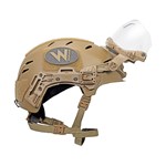 EXFIL Ballistic Visor on Coyote Brown LTP Side Stowed thumbnail
