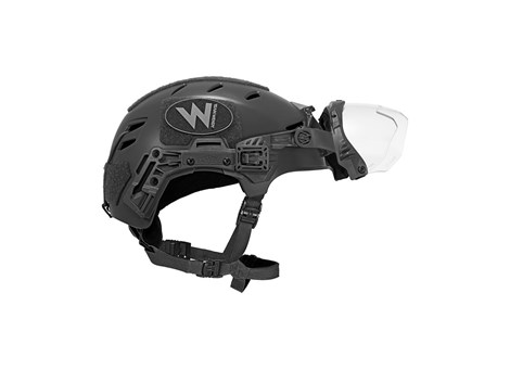 EXFIL Ballistic Visor on Black LTP Side Raised