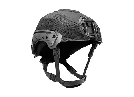 EXFIL Carbon Rail 2.0  Helmet Cover Black Angle