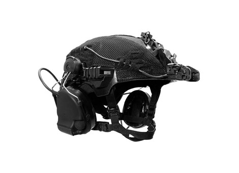 EXFIL Helmet Cover Accessory Cables Routed