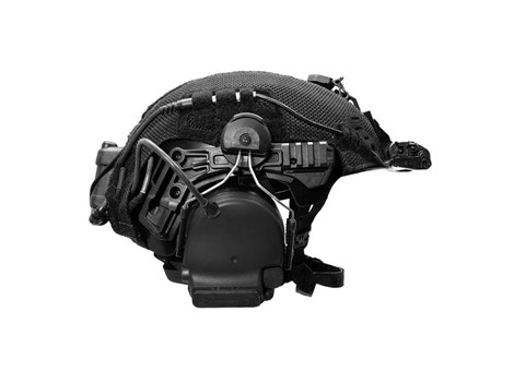 EXFIL Helmet Cover Accessory Cables Routed Side