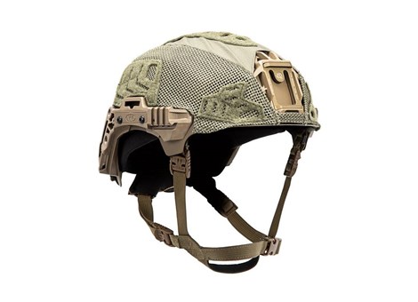 EXFIL Carbon Rail 3.0 Helmet Cover Ranger Green Angle