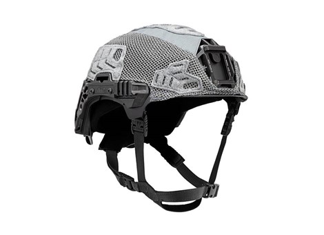 EXFIL Carbon Rail 3.0 Helmet Cover Wolf Gray Angle