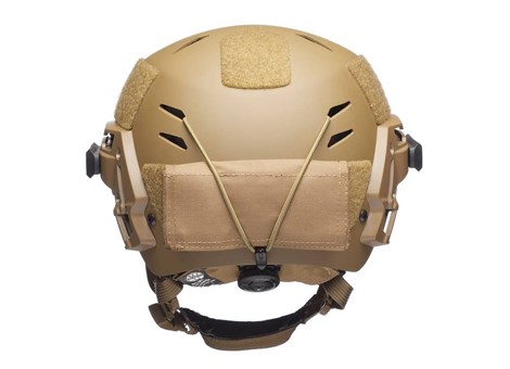 Team Wendy Counterweight Kit on the EXFIL Carbon/LTP Helmet, Rear View