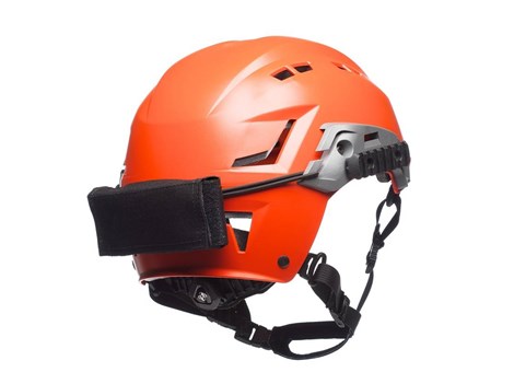 Team Wendy Counterweight Kit on the SAR Helmet, Angle View