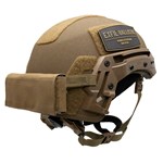 EXFIL® Counterweight Kit on the EXFIL® Ballistic Helmet, Angle View thumbnail