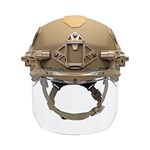 Brown EXFIL Face Shield on SL Front View Down  thumbnail