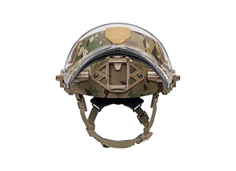 MultiCam EXFIL Face Shield on SL Front Raised