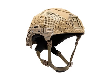XFIL LTP Rail 3.0 Helmet Cover Coyote Brown Angle