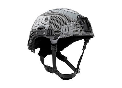 EXFIL LTP Rail 3.0 Helmet Cover Wolf Gray Angle
