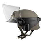 Band Mounted Face Shield on EPIC Helmet Stowed Position thumbnail