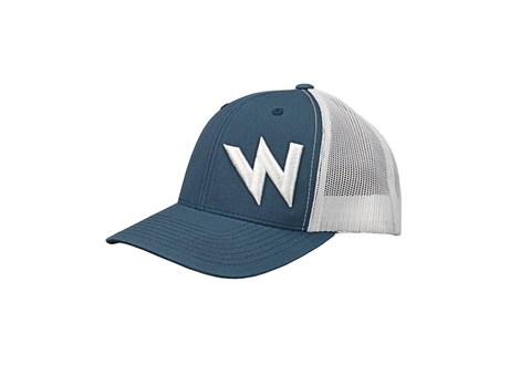 Team Wendy Navy/White Trucker Hat Angle