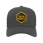 Team Wendy Hexagon Trucker Hat Front View thumbnail