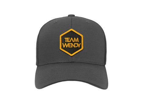Team Wendy Hexagon Trucker Hat Front View