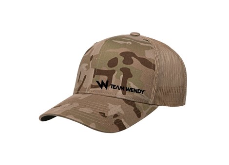 Team Wendy MultiCam Arid Trucker Hat Angle