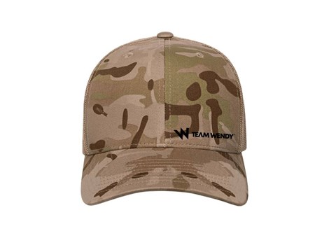 Team Wendy MultiCam Arid Trucker Hat Front