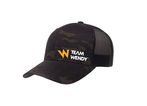 Team Wendy MultiCam Black Trucker Hat Angle