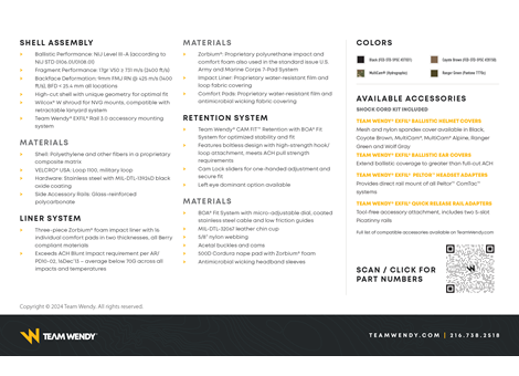 EXFIL Ballistic Technical Data Sheet Page 2