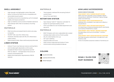 EXFIL Carbon Technical Data Sheet Page 2