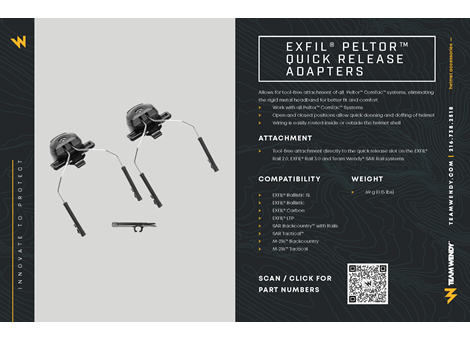 EXFIL® Peltor™ Quick Release Adapters | Team Wendy EXFIL® Peltor™ Quick Release Adapters | Team Wendy
