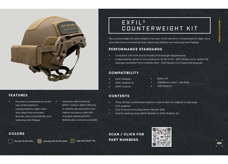 EXFIL Counterweight Kit Technical Data Sheet