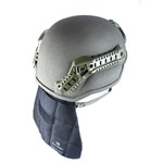 Team Wendy® Helmet Nape Guard Mounted on EPIC Protector Left Angle thumbnail