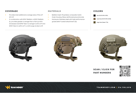 EXFIL® Ballistic Ear Covers Technical Data Sheet Page 2