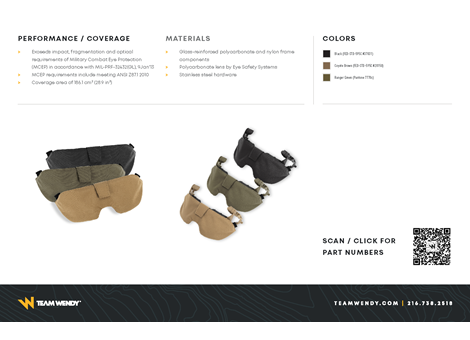 EXFIL® Ballistic Visor Technical Data Sheet Page 2