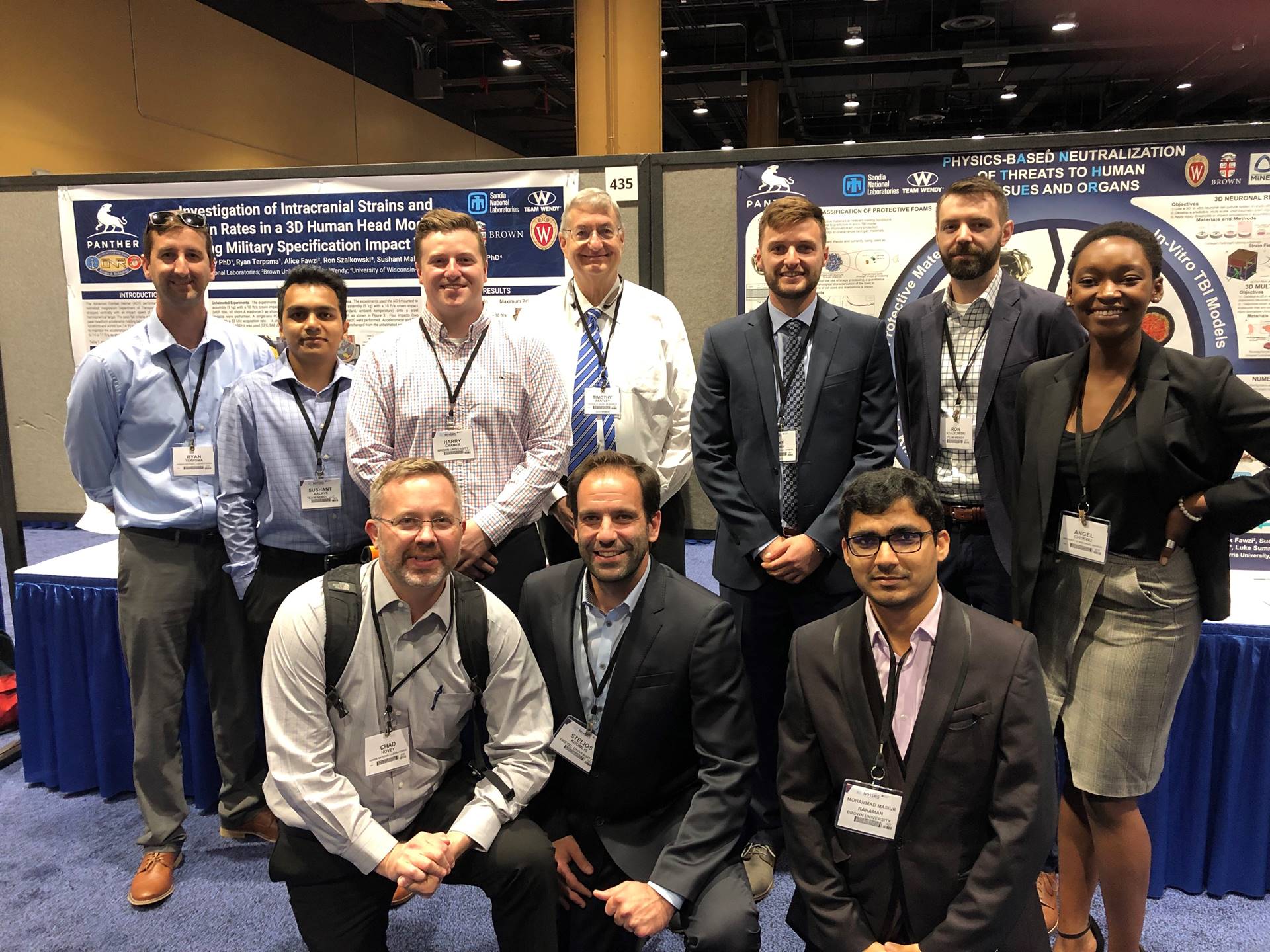 ONR PANTHER research team, including Team Wendy’s Sushant Malave (back row, second from left) and Ron Szalkowski (back row, second from right)